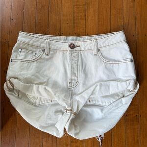 White One Teaspoon Denim Women's Shorts